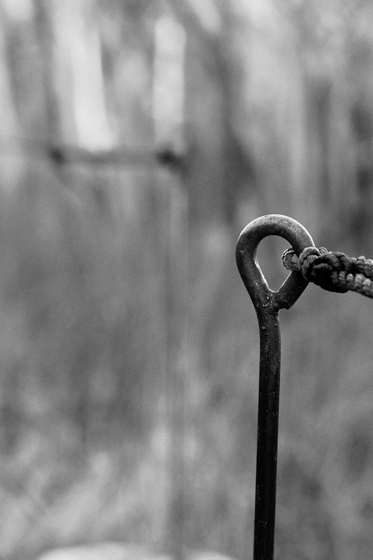 Iron Post and Rope