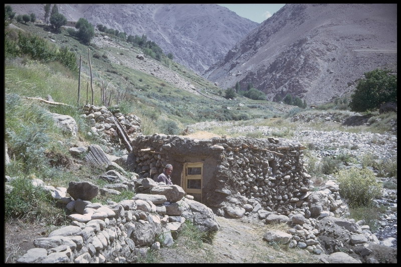 Water powered grinding hut