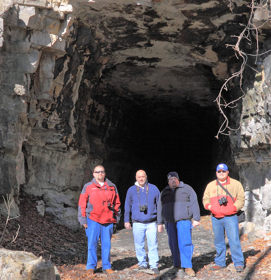 Group shot at the South end of CNO&TP tunnel #3
