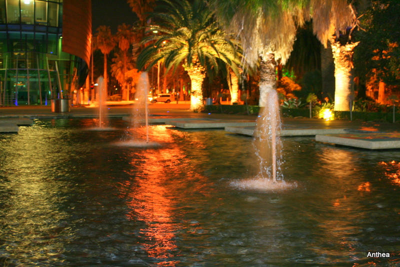 The fountains under the Bell Tower