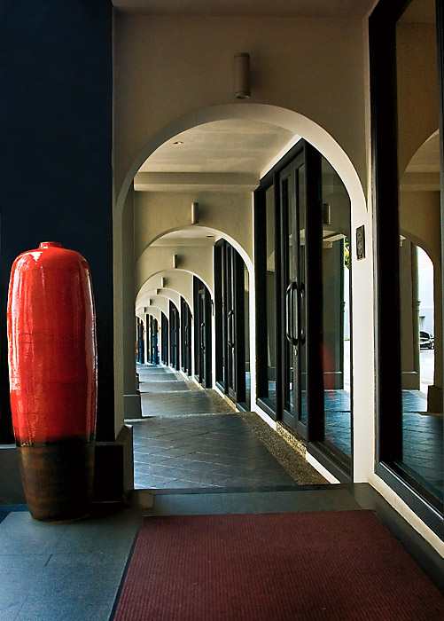 Red Vase
