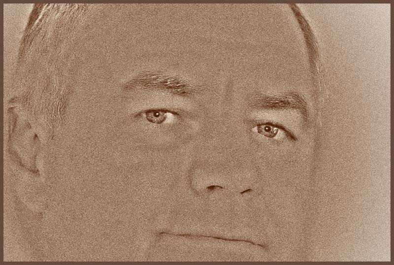 Mug in grainy sepia