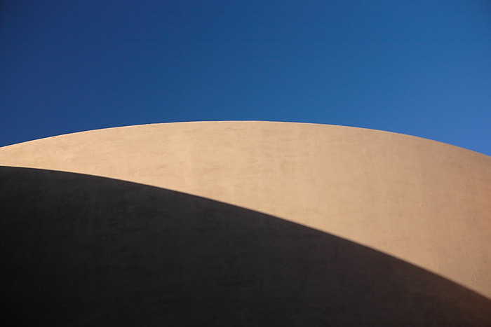 Shadow and the deep blue sky