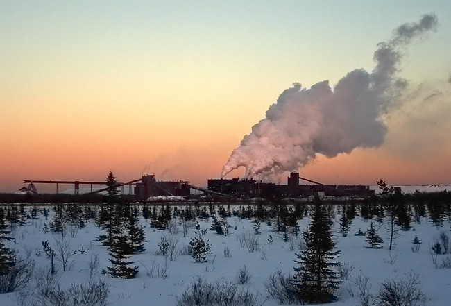 Factory in Winter