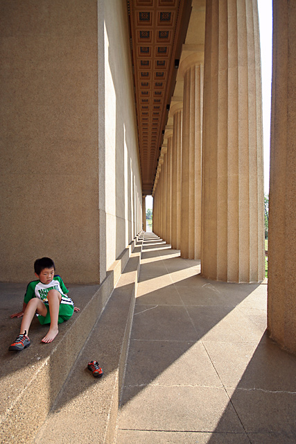 a cool place to take off your shoes
