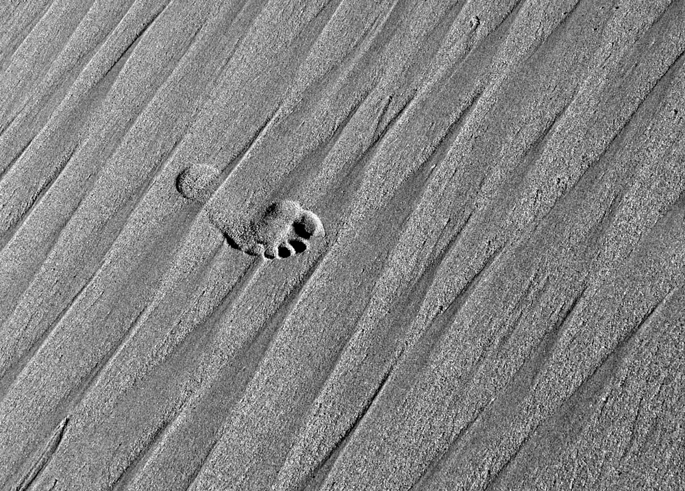 Wearing Sand Between the Toes