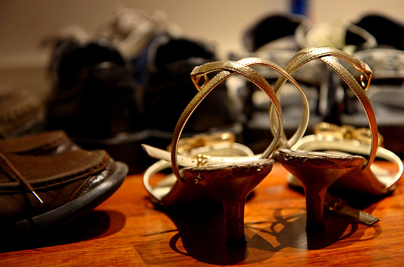 shoes in the light