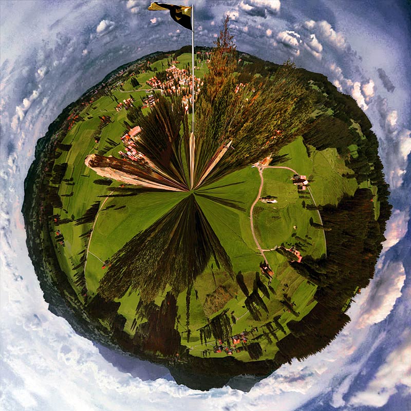 Looking down on my planet