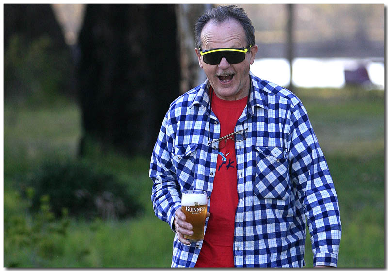 Happiness... is a cold beer!