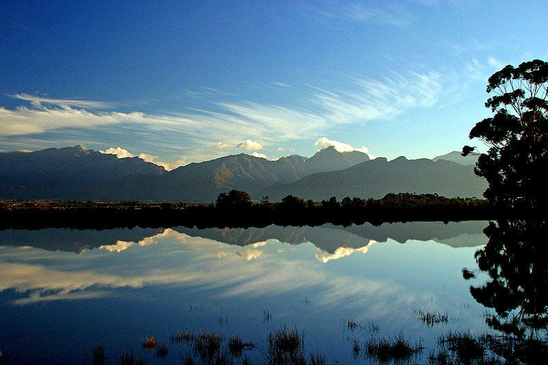 Mountain reflected