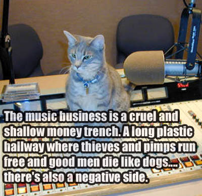 hunterquote.jpg music business shallow money trench good men die like dogs and negative side