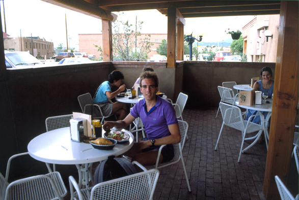 Gary Santa Fe New Mexico 1988 - my first blue corn enchilada