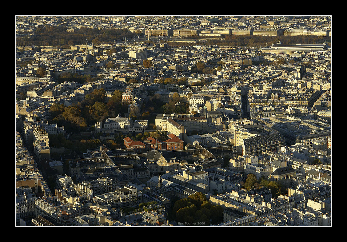 Hopital Laenec, eglise sainte Clotilde, jardin des Tuileries, muse dOrsay et place de la concorde.