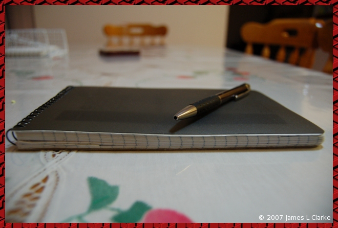 Another Shot of the Production Note Pad