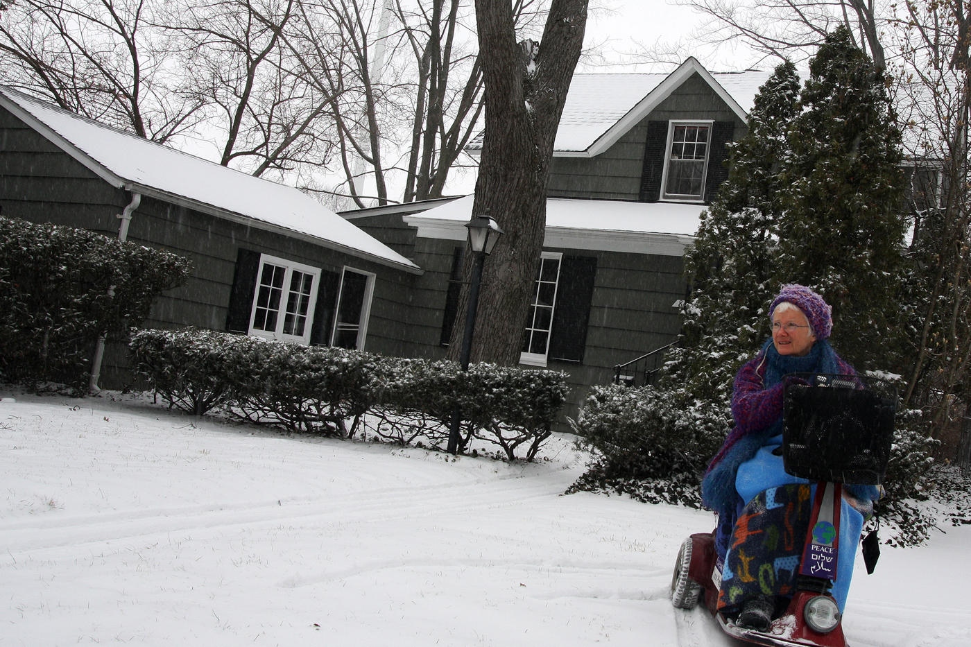 a snowy day in Detroit