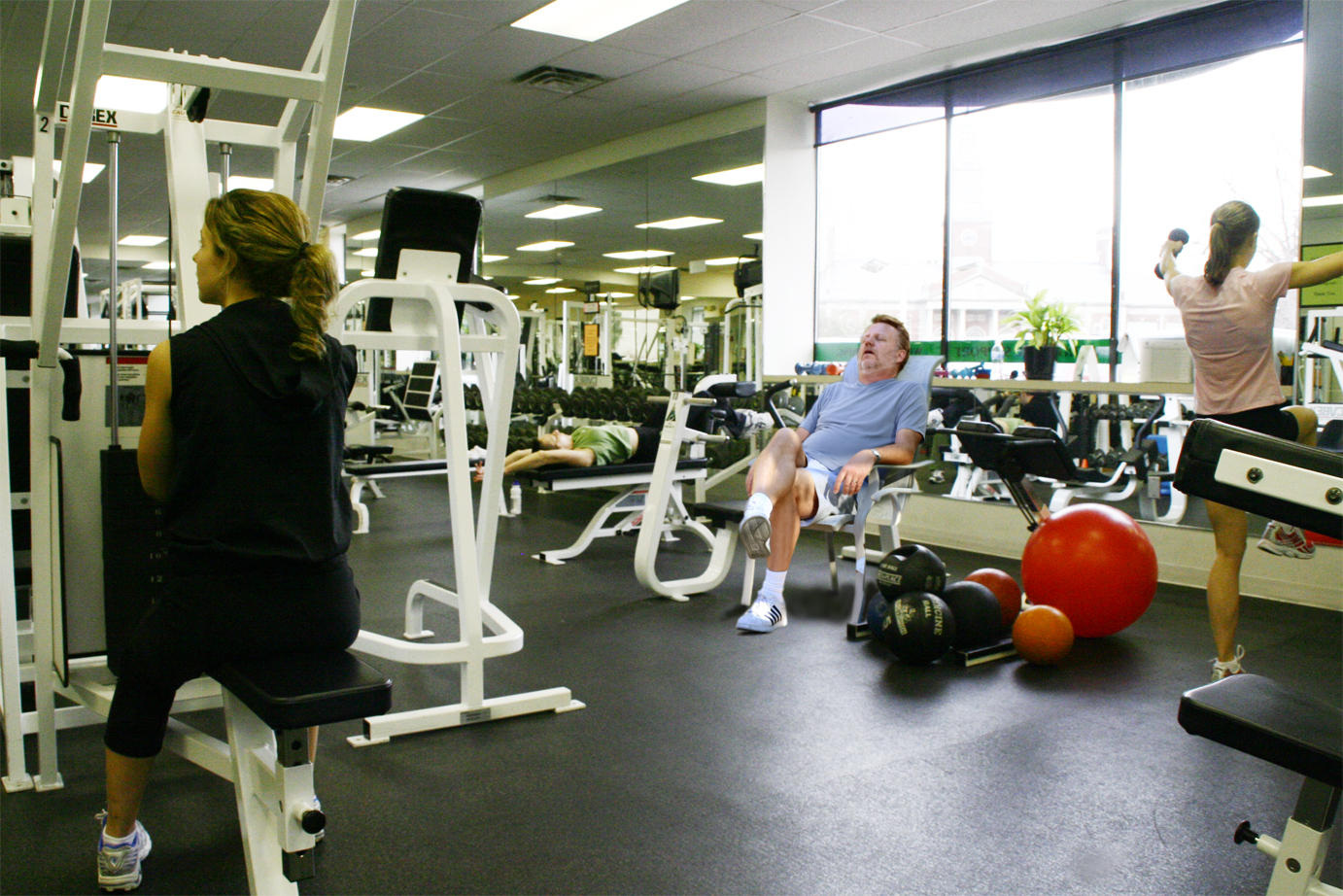 at the gym