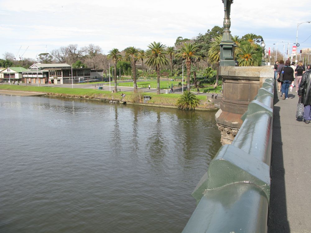 To the left is a large park that goes almost to the ocean front.