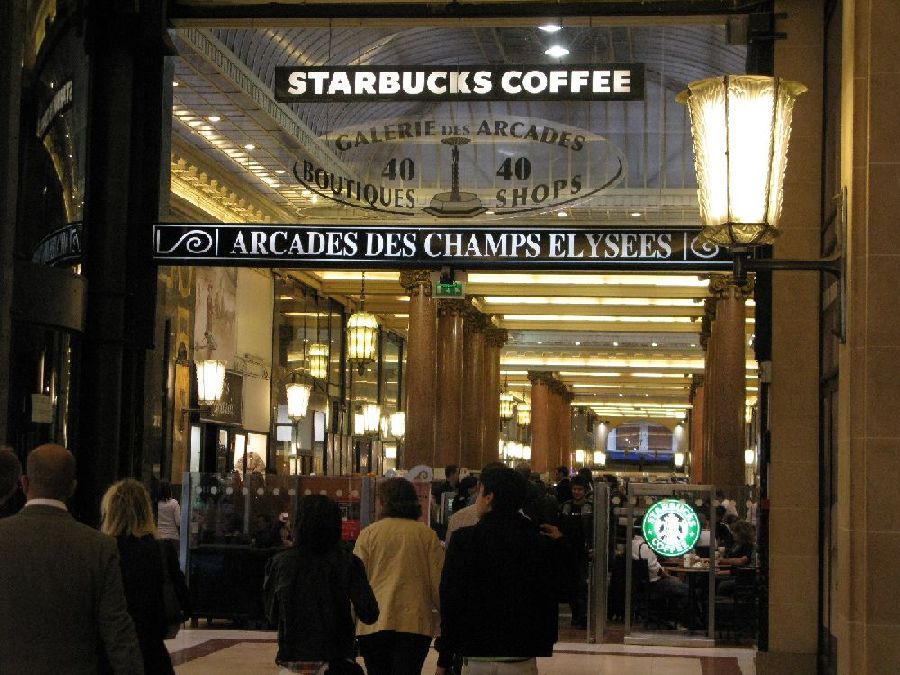 Starbucks in Paris (one of many)