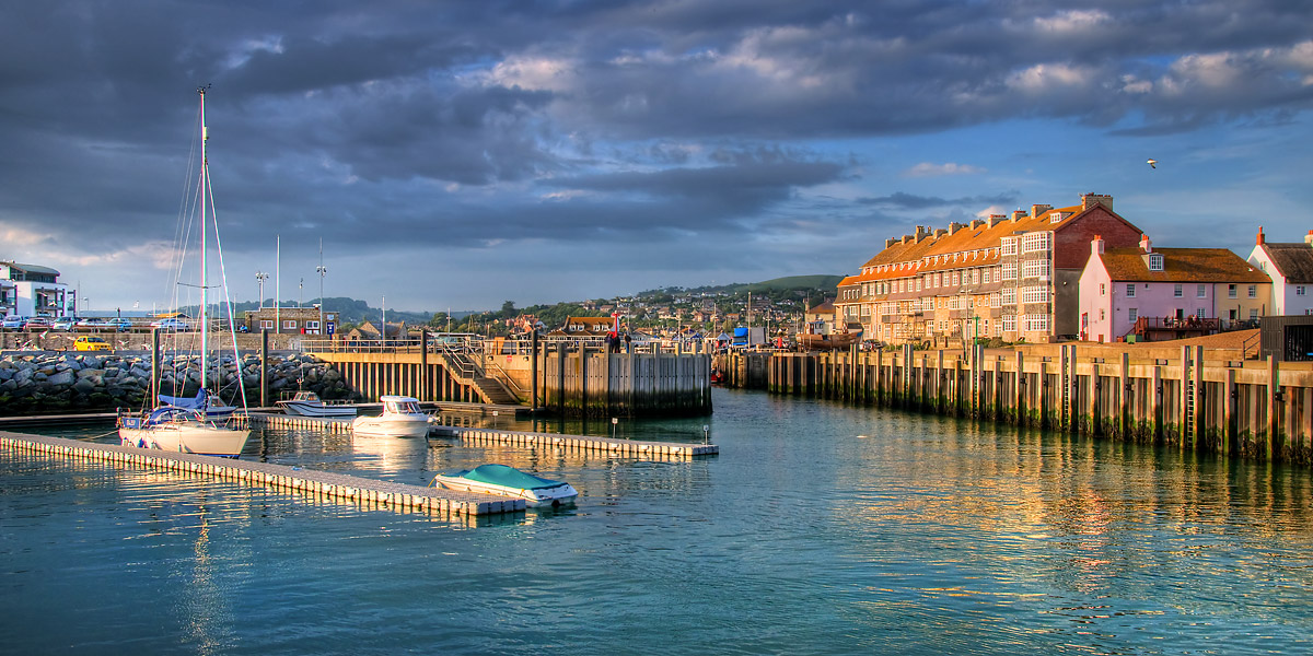 Entrance to the harbour, West Bay, Dorset