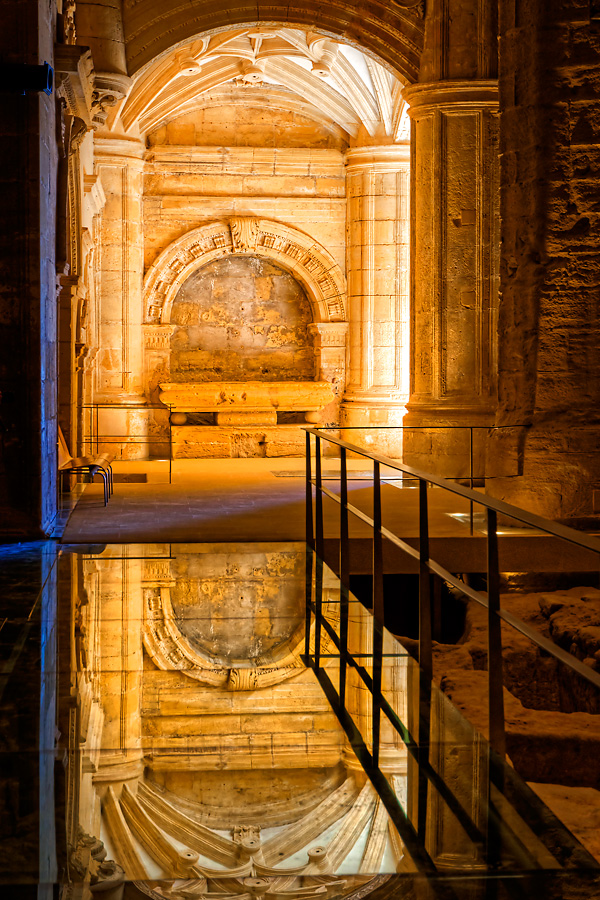Reflection in the church at La Mota fortress
