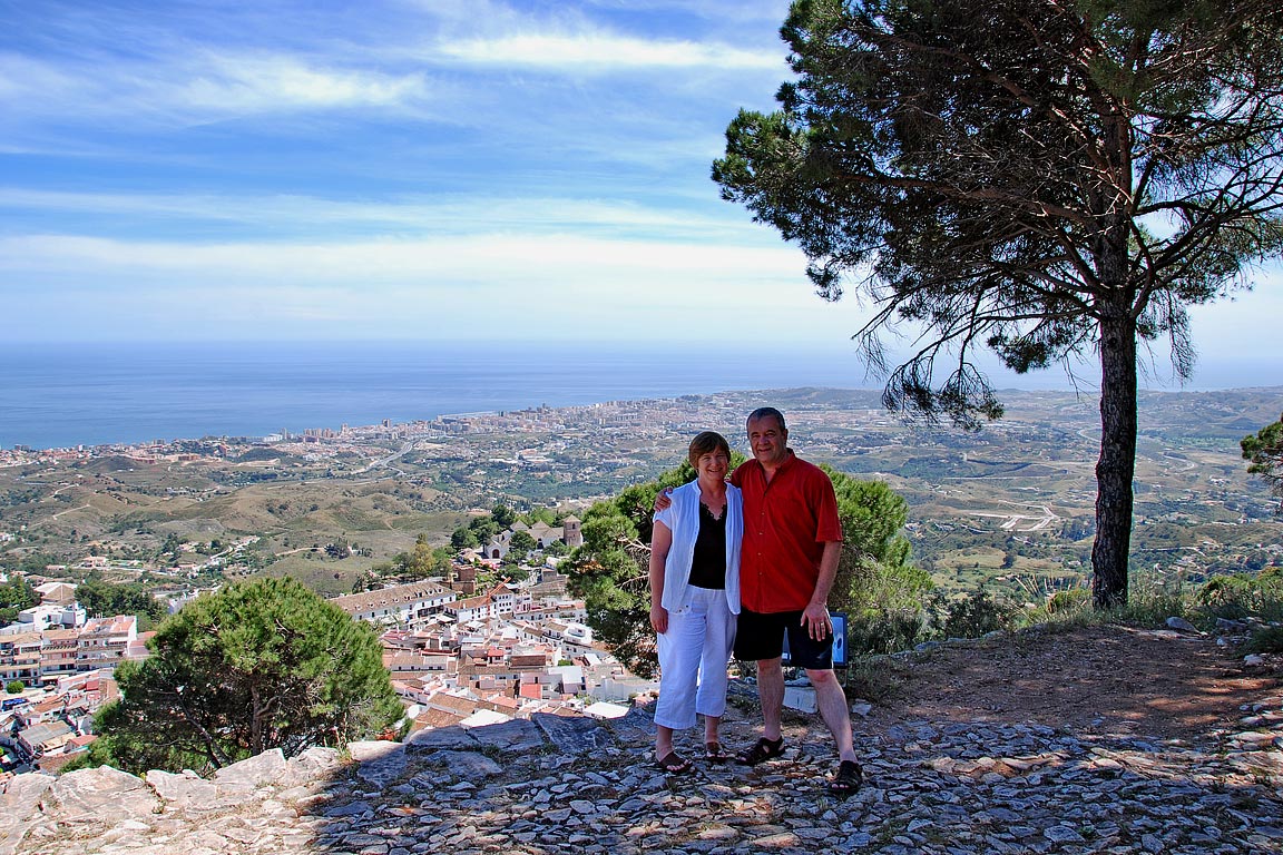 The two of us above Mijas