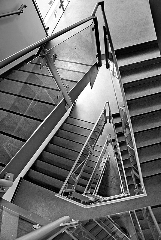 Stairwell, car park, Exeter