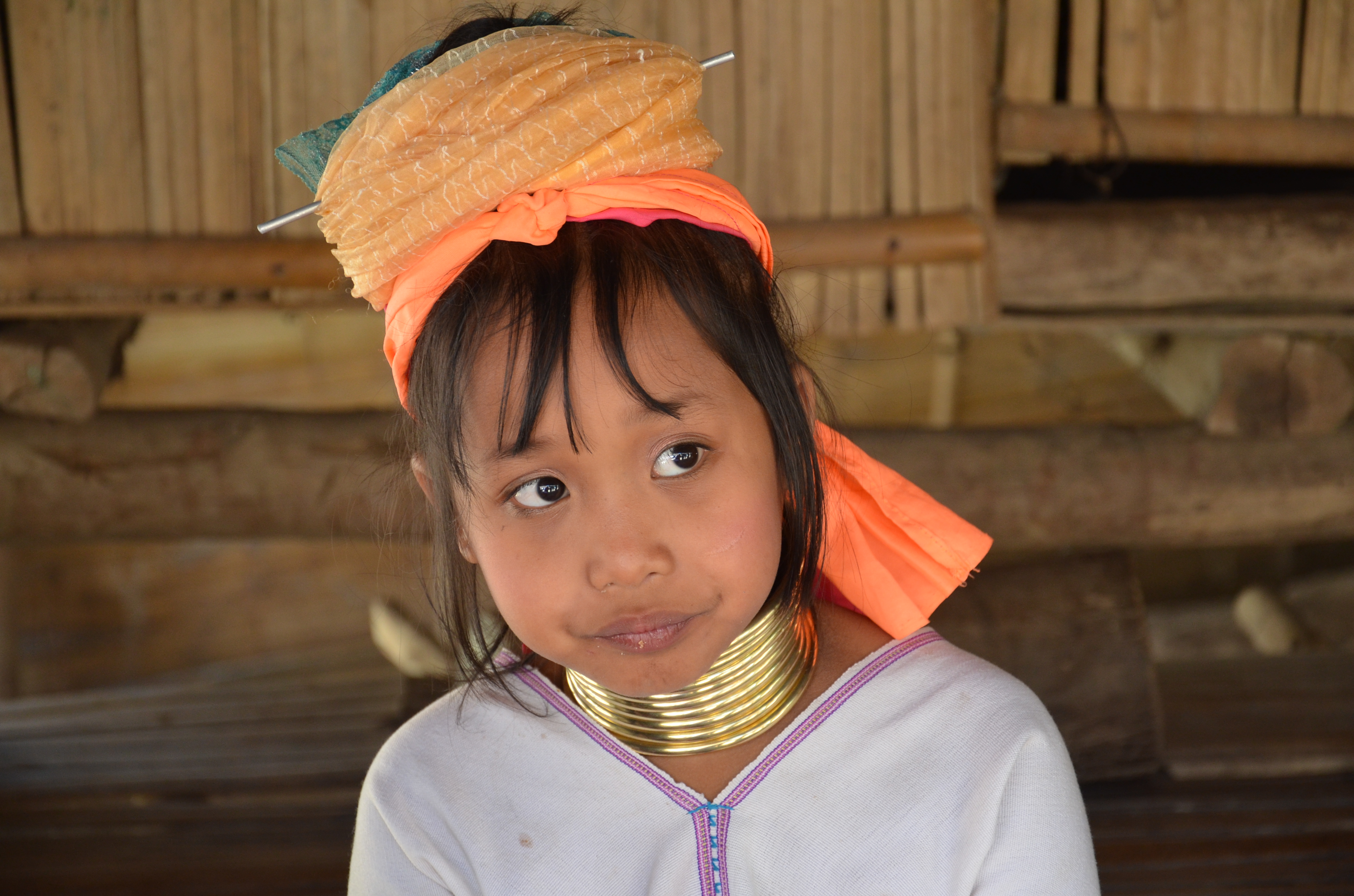 Petite fille dun camp de rfugis Karen - Chiang Rai