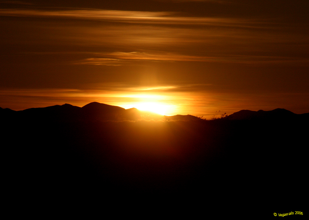 Sunset at the Mojave Preserve
