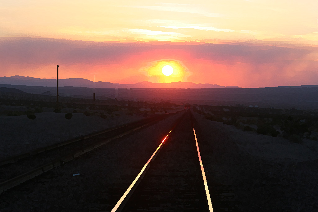 Sunset at Ludlow