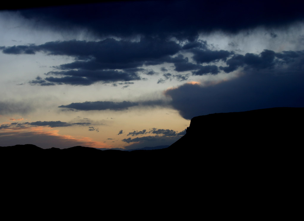 Sunset among the mesa