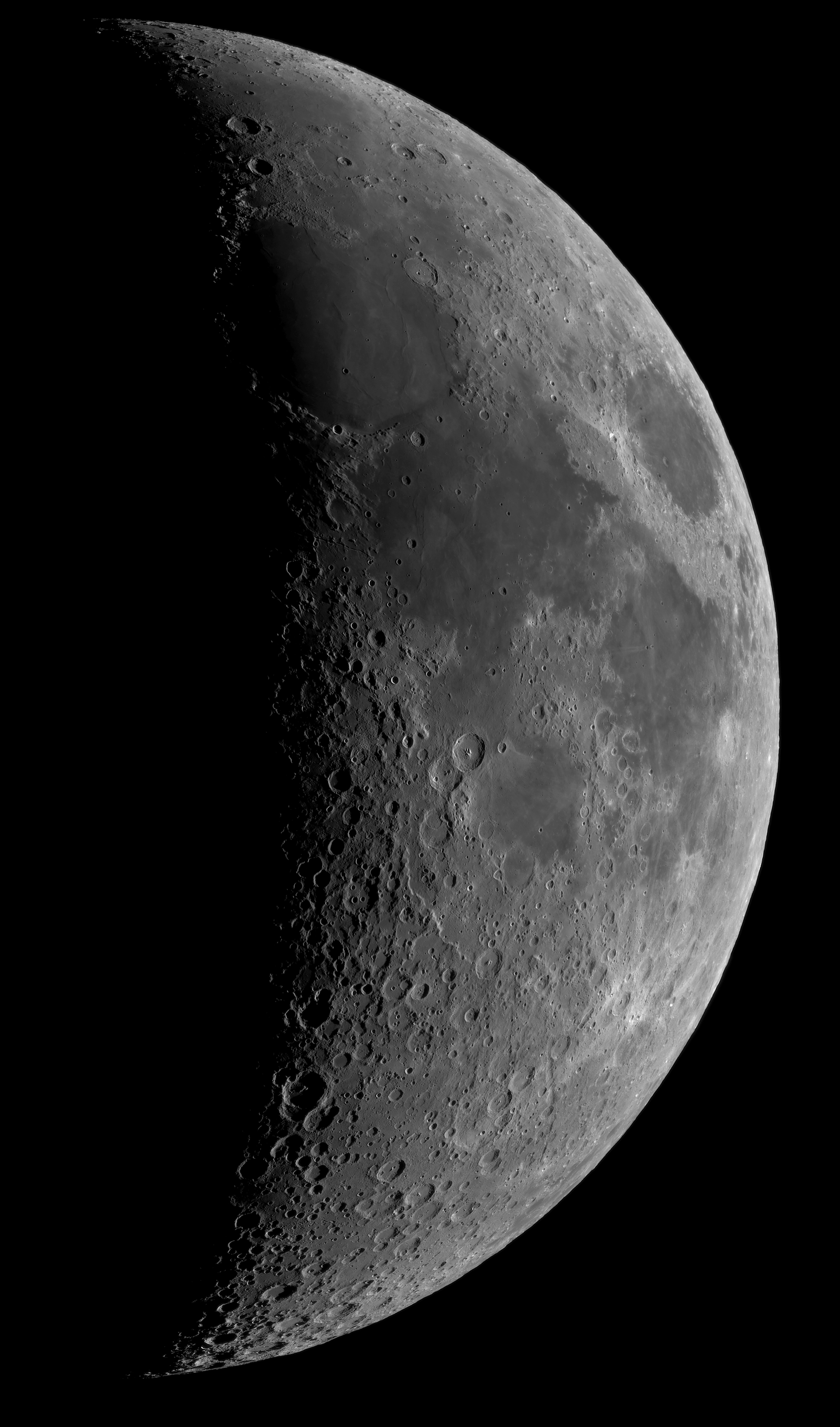 6.4 day-old Moon large