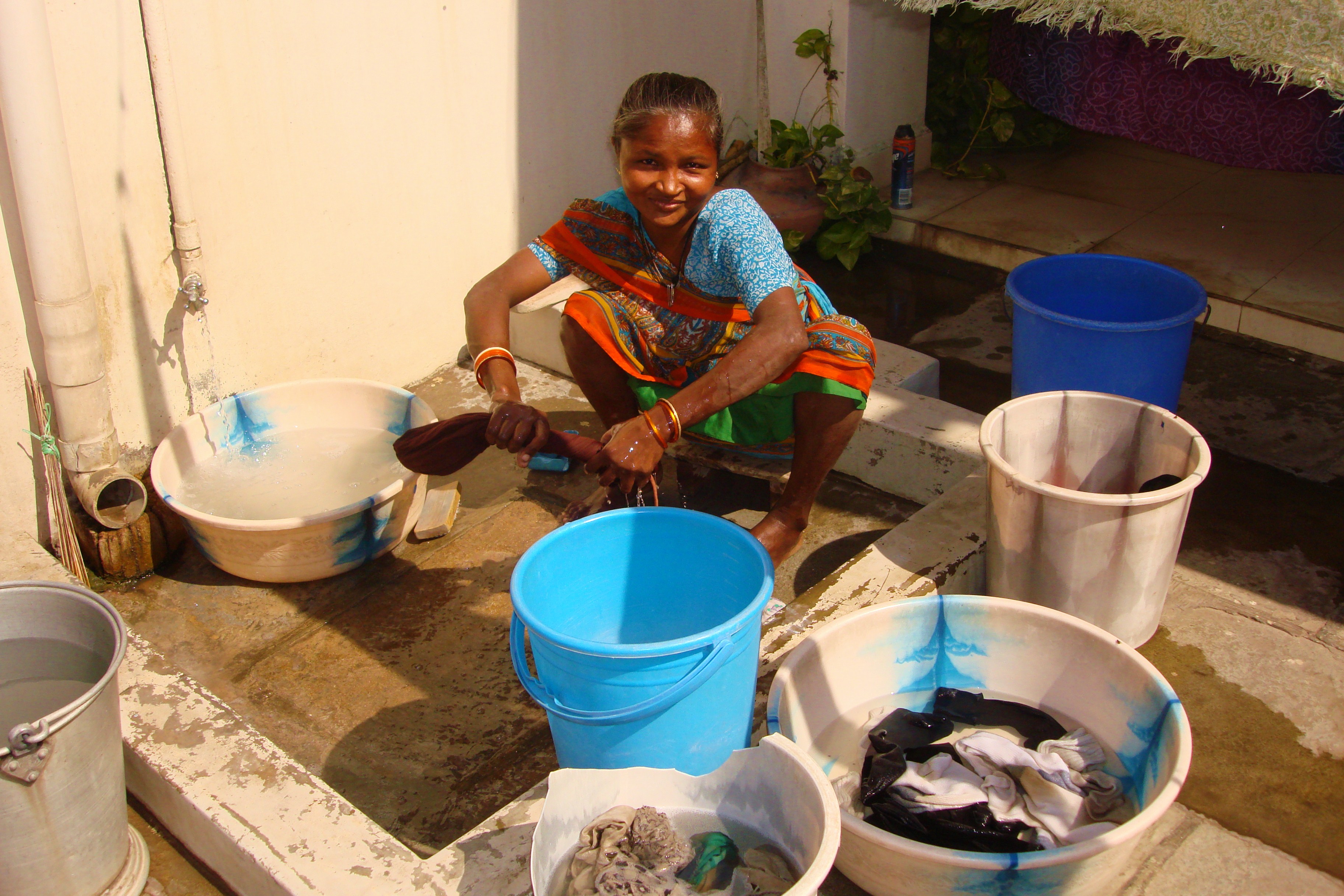 Lakhi, the washer woman