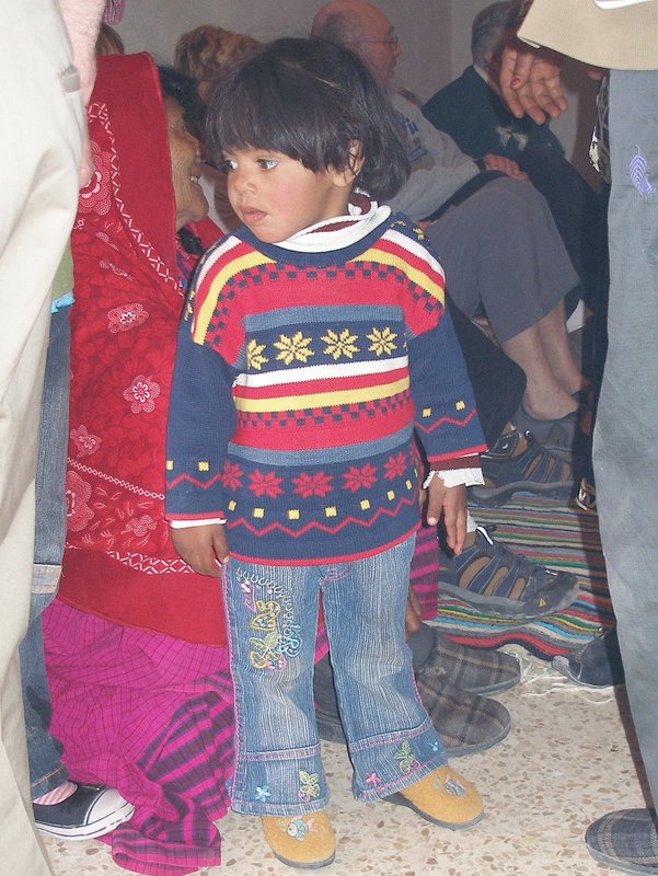 Bedouin wedding traditions - youngest member of the family