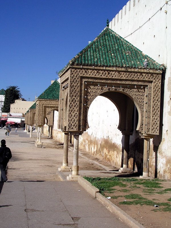 028 Meknes - Architectural detail, town square.JPG