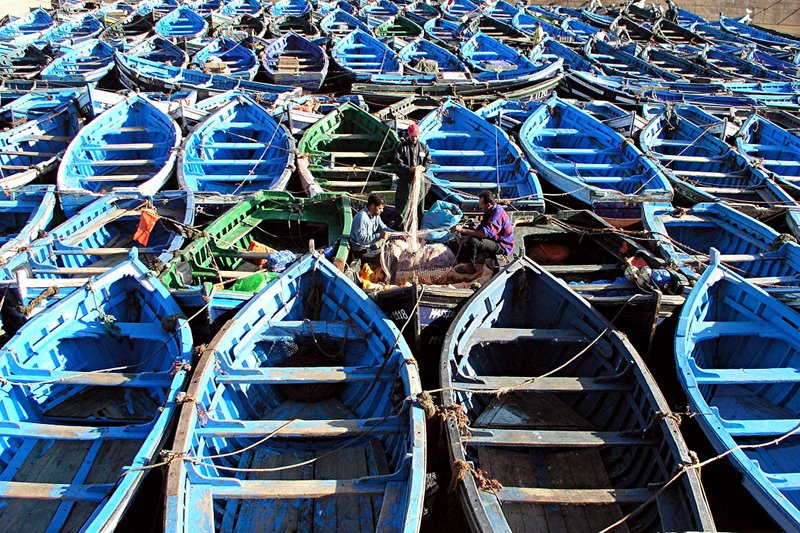 009 Essaouira  - Blue boats.JPG
