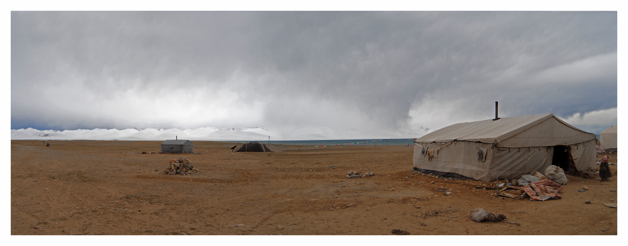 Campment at Nam Tso Lake, Tibet