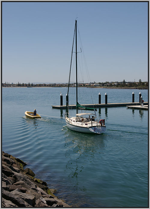under tow
