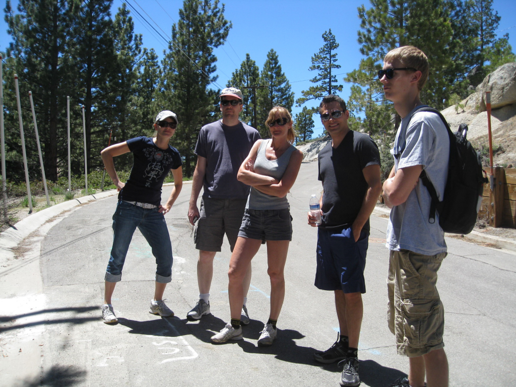 Hikers ready to leave