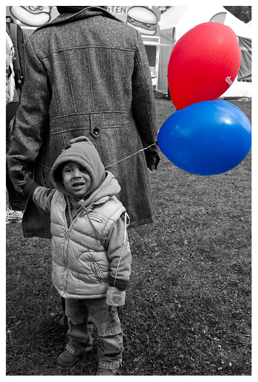 red and blue