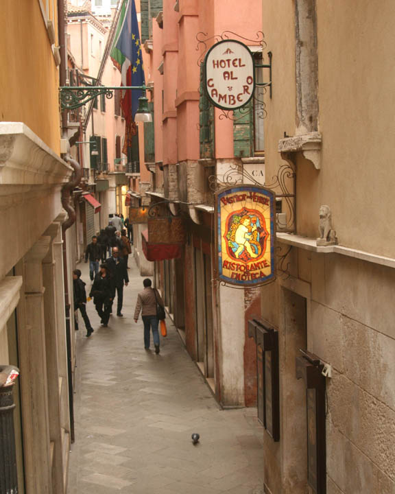 Narrow Venetian Alleyway