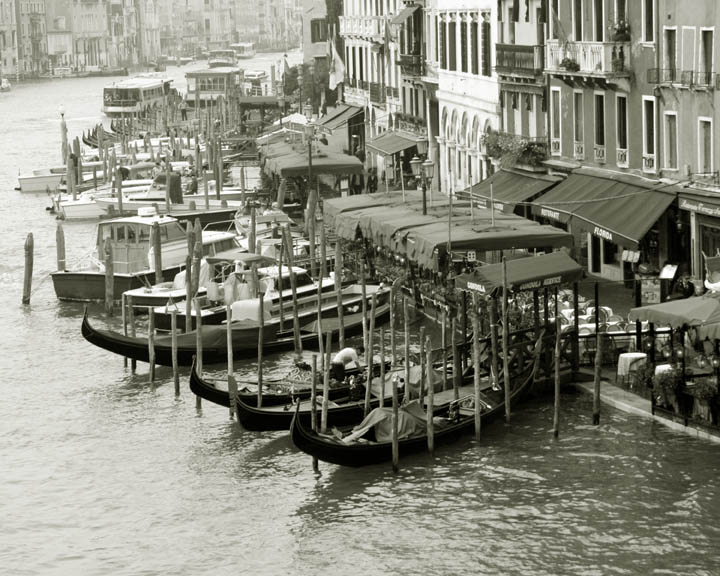 Gondolas on the Grand Canal