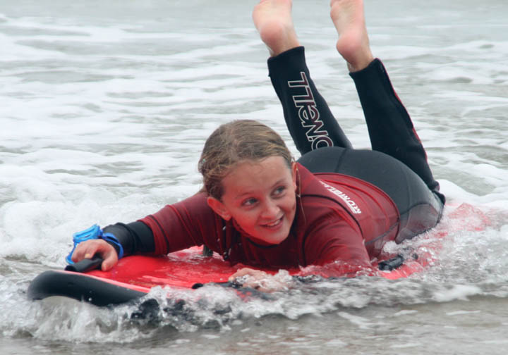 Caitlin Body Boarding