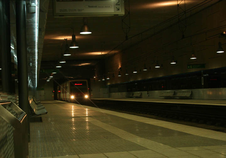 Down in the Tube Station at Midnight