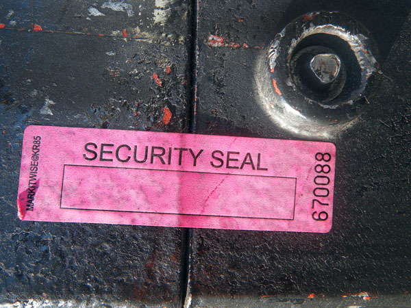 Pink Security Seal