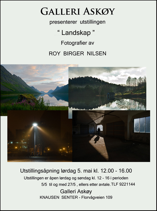Poster for my new exhibit Landscapes