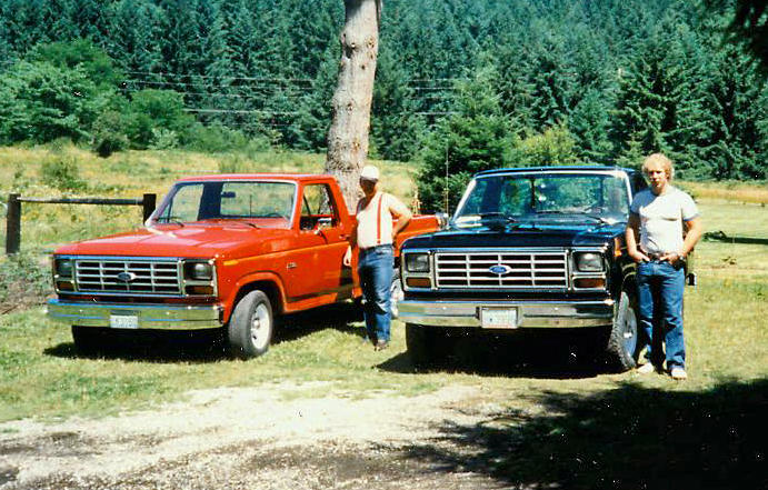  Dad And Me With Our New  Fords F150s