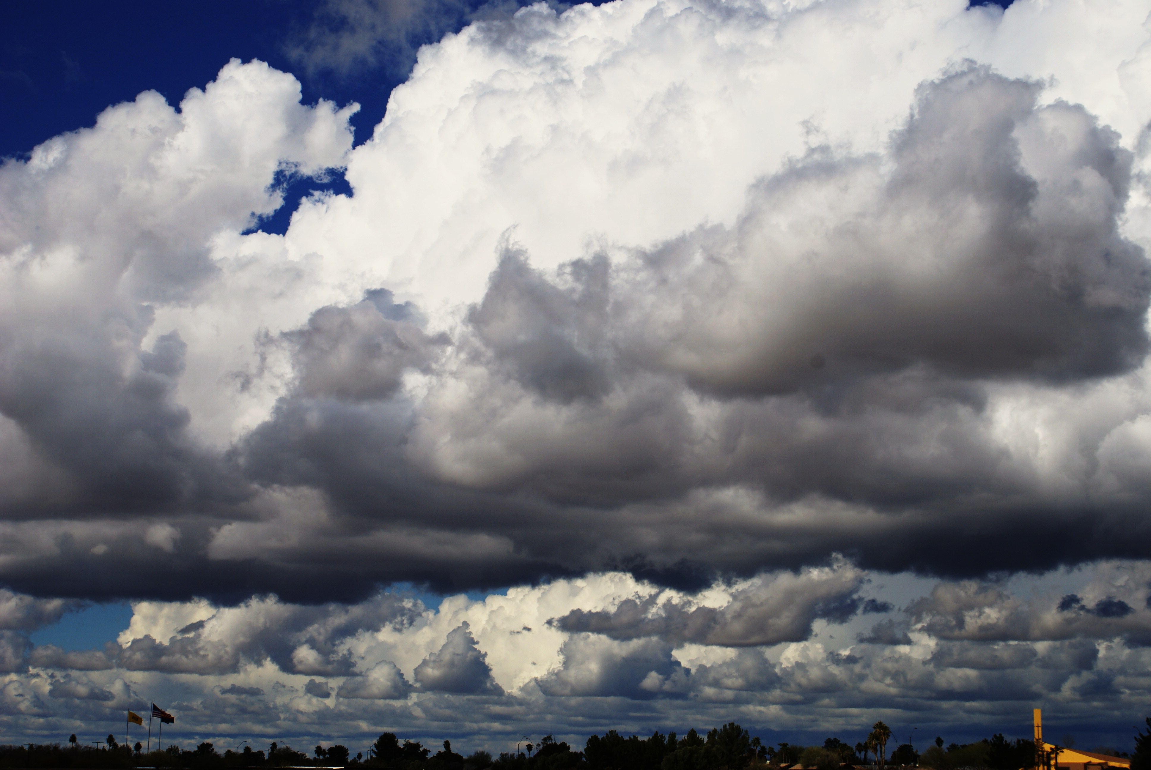 Stormy skies