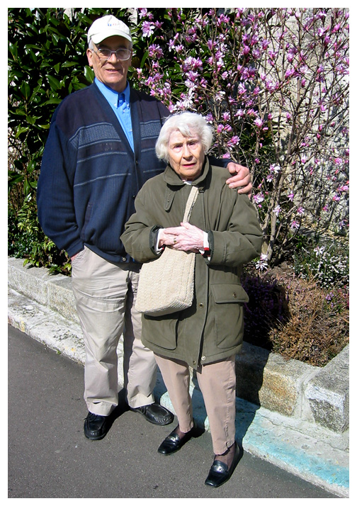 Albert and Aunt Lee at Vernon