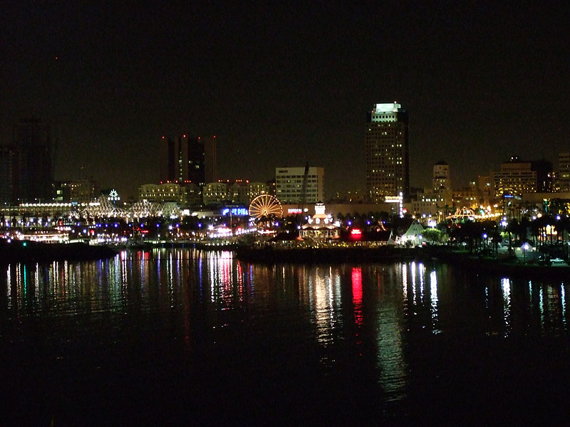 Long Beach, California City Lights