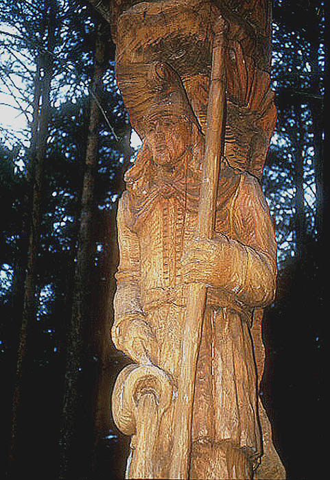 Forest figure by M.K. Curlionis, outside Druskininkai